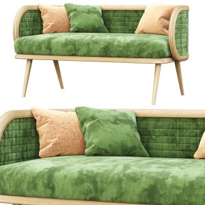 Victoria Velour Two-seater Restaurant Sofa Dc18