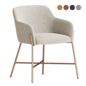 Ana Velvet Arm Dining Chair