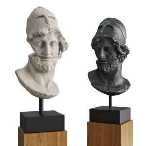 Hermes With Helmet Bust