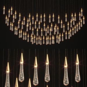 Drop Shaped Pendant Lamp Fial Light