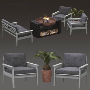 Bondholmen Outdoor Furniture And Fire Pit