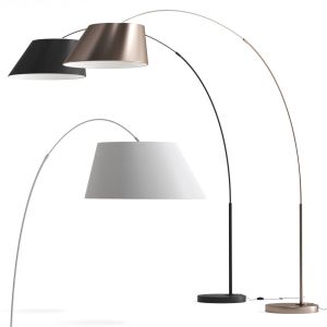 Black Metal Floor Lamp  Zuiver Arc