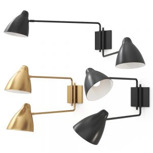 Deuce Black Double Wall Sconce