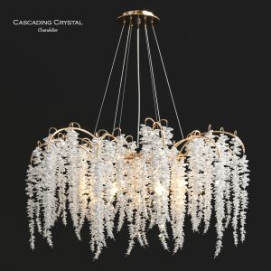 Cascading Crystal Chandelier By John-richard