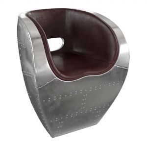 Homary-Upholstered Industrial Accent Chair