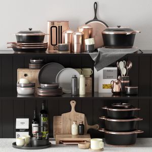 Copper Kitchen Set