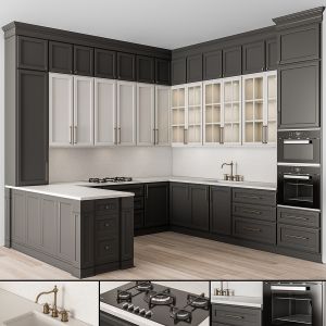 Kitchen Neoclassic - Black And White 57