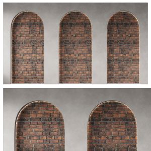 Arched Wall With Brick