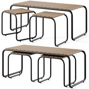 Tulum Acacia Coffee & Nesting Accent Tables