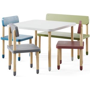 Children's Table And Chairs 2 By Flexa