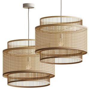 Yen Extra Large Pendant Lamp Shade Natural Bamboo