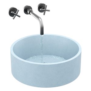 Kale Gray Round Sink