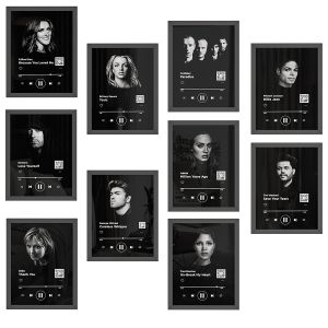 Playlist Frame Black Music Player - Set 01