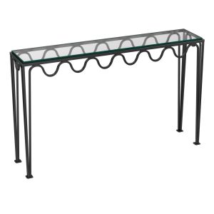 Long Undulating 'méandre' Wrought Iron  Console