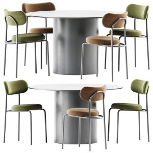 Loop Chair By Connubia And Dial Dining Table