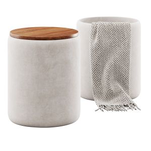 Round Storage Ottoman By Cortesi Home