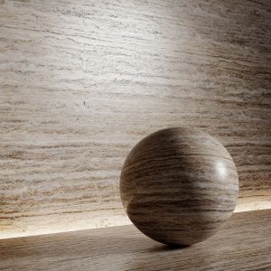 Stone Material, Travertine 4, Pbr, Seamless