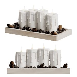 Decorative Set "forest Candle"