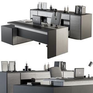 Boss Desk Gray- Office Furniture 248