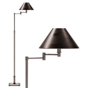 Petite Candlestick Metal Shade Floor Lamp By Rh