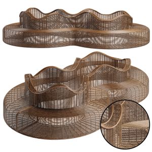 Rattan Bench