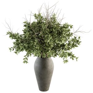 Bouquet - Green Branch In Concrete Vase 72