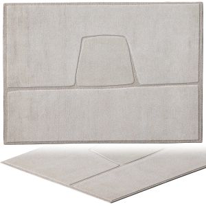 Cc-tapis Cut Out Monocromo Linen Rug