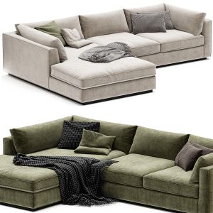 Oceanside Deep 2 Piece Left Arm Bumper Sectional S