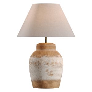 White Rust Terracotta Table Lampwhite Rust Terraco