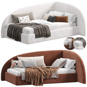 Amelia Bed Left Velutto By Etomebel