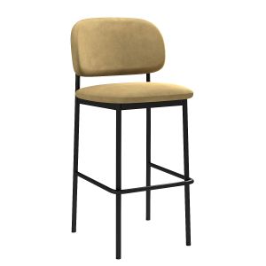 Rc Metal High Velvet Stool