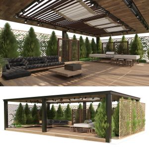 Garden Gazebo 3d Model