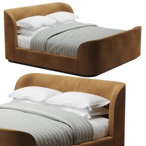 Rh Sculptural Curved Bed