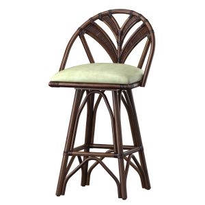 Linkoln Brooks Tropicool Rattan Barstool Dark Brow