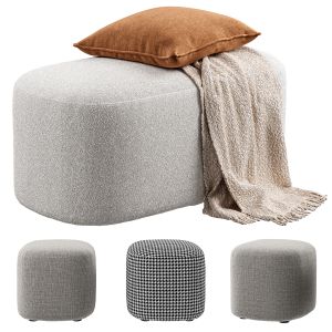 Vorsen - Round Ottoman Stool