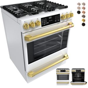 Café 30" Smart Slide-in, Front-control Gas Range