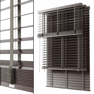 Wooden Blinds Set 16