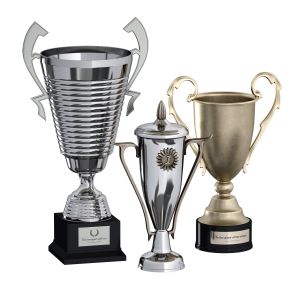 Sports Award Cup Trophy Set Of Three Cups