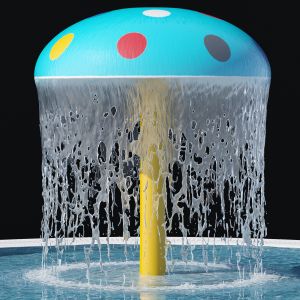 Water Park Mushroom Fountain