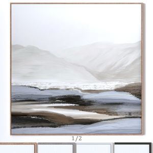 Set Of Two Large Square Wall Paintings 2735