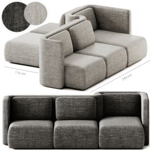 Gala Modular Fabric Sofa By Saba Italia