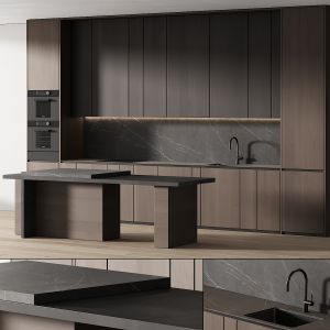 241 Modern Kitchen Minimal Furniture With Island