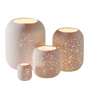 Westelm Pierced Constellation Ceramic Candleholder