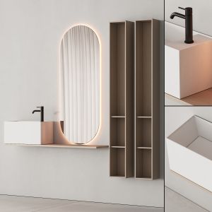 185 Bathroom Furniture Norm Inbani Strato Mirror