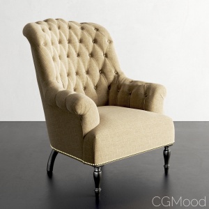 Restoration Hardware Clementine Tufted Chair