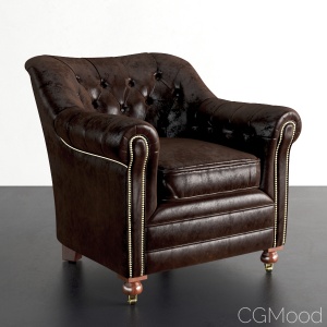 Restoration Hardware Sandringham Leather Chair