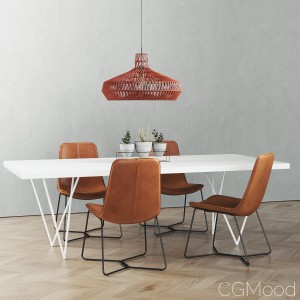 Cb2 Dylan Dining Table Set