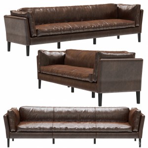 Restoration Hardware Sorensen Leather Sofa