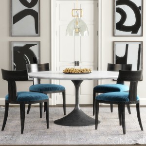 Rh Klismos Dining Set