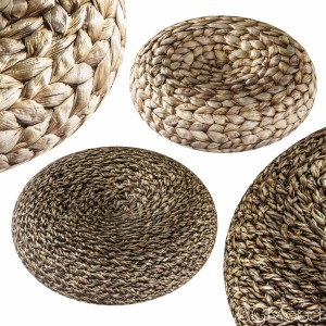 Wicker Pouffes